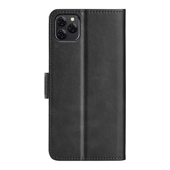 For Blackview A95 Dual-side Magnetic Buckle Leather Phone Case(Black)