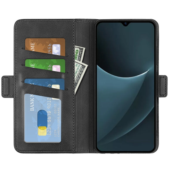 For Blackview A95 Dual-side Magnetic Buckle Leather Phone Case(Black)