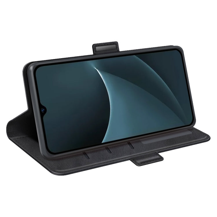 For Blackview A95 Dual-side Magnetic Buckle Leather Phone Case(Black)