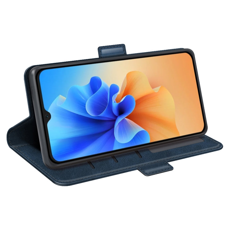 For Blackview A55 Pro Dual-side Magnetic Buckle Leather Phone Case(Dark Blue)