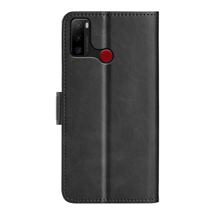 For Ulefone note 10 Dual-side Magnetic Buckle Leather Phone Case(Black)