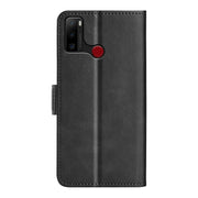 For Ulefone note 10 Dual-side Magnetic Buckle Leather Phone Case(Black)