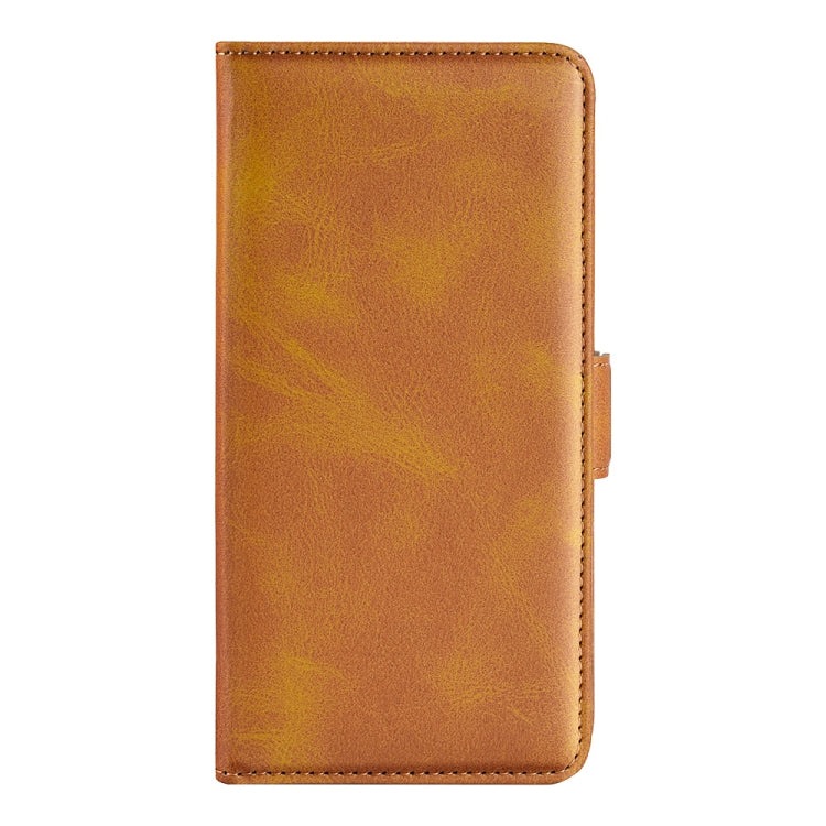 For Ulefone note 10 Dual-side Magnetic Buckle Leather Phone Case(Yellow)