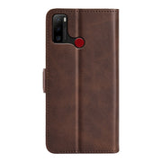 For Ulefone note 10 Dual-side Magnetic Buckle Leather Phone Case(Brown)