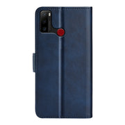 For Ulefone note 10 Dual-side Magnetic Buckle Leather Phone Case(Dark Blue)