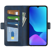 For Ulefone note 10 Dual-side Magnetic Buckle Leather Phone Case(Dark Blue)