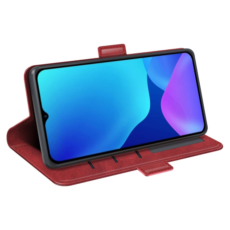 For Ulefone note 10 Dual-side Magnetic Buckle Leather Phone Case(Red)