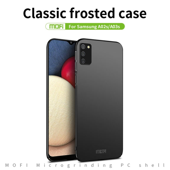 For Samsung Galaxy A02s EU / A03s / M02s / F02s MOFI Frosted PC Ultra-thin Hard Case(Black)