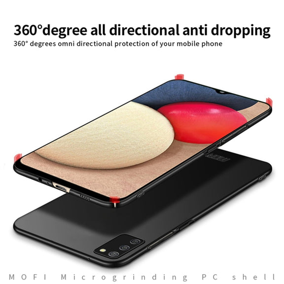 For Samsung Galaxy A02s EU / A03s / M02s / F02s MOFI Frosted PC Ultra-thin Hard Case(Black)