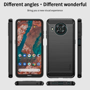 For Nokia X100 MOFI Gentleness Series Brushed Texture Carbon Fiber TPU Phone Case(Black)