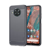 For Nokia X100 MOFI Gentleness Series Brushed Texture Carbon Fiber TPU Phone Case(Gray)
