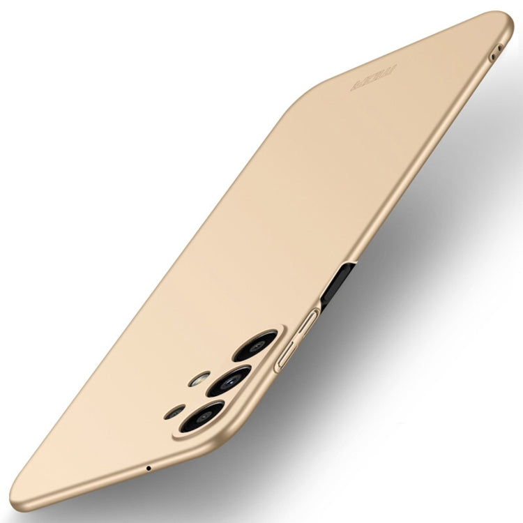 For Samsung Galaxy A13 4G MOFI Frosted PC Ultra-thin Hard Case(Gold)