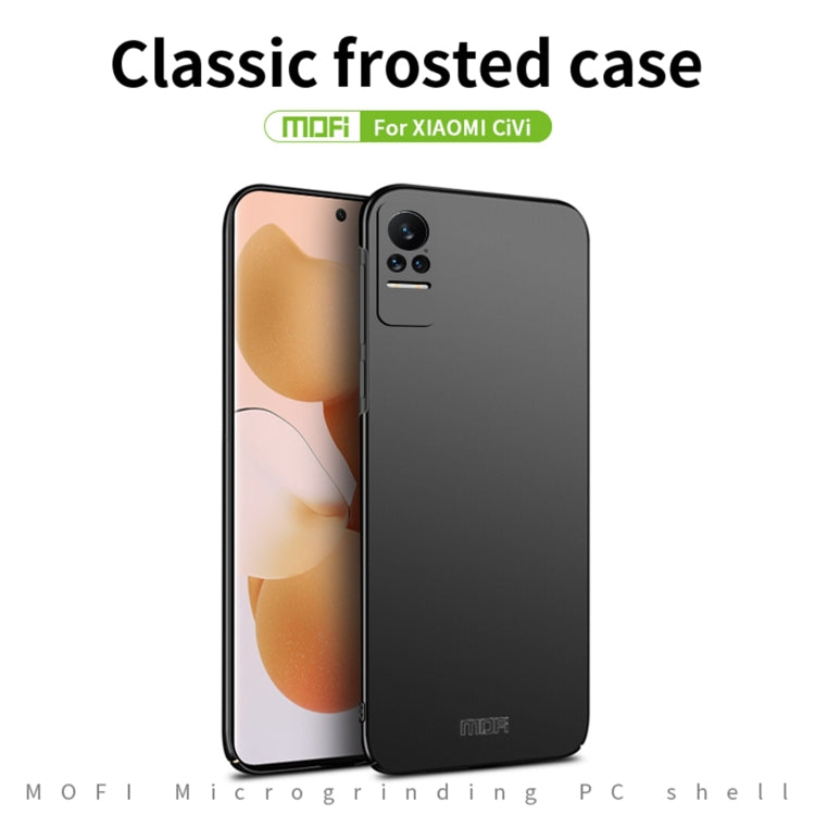 For Xiaomi Civi MOFI Frosted PC Ultra-thin Hard Case(Red)