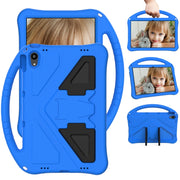 For Motorola Moto Tab G70 EVA Shockproof Tablet Case with Holder(Blue)
