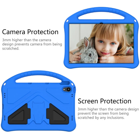 For Motorola Moto Tab G70 EVA Shockproof Tablet Case with Holder(Blue)
