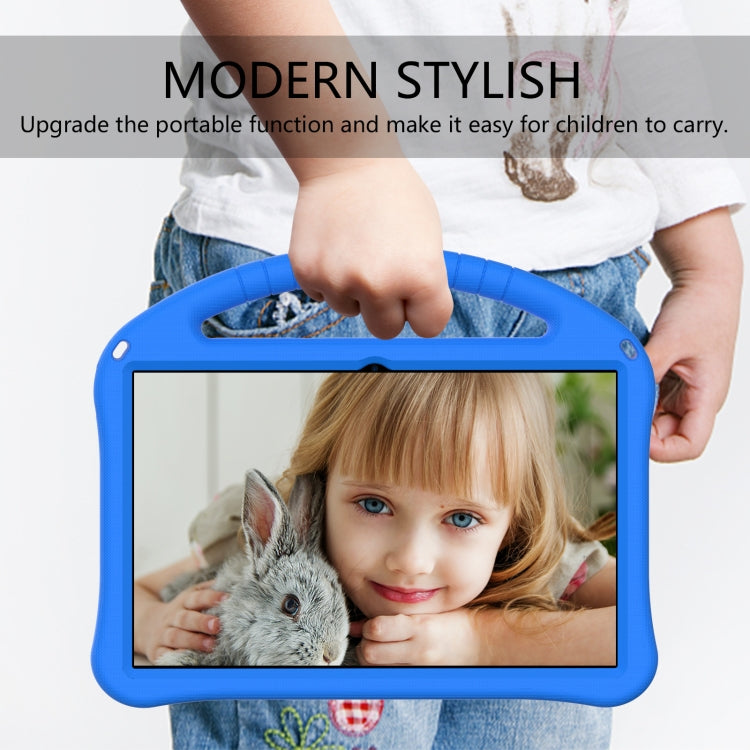 For Motorola Moto Tab G70 EVA Shockproof Tablet Case with Holder(Blue)