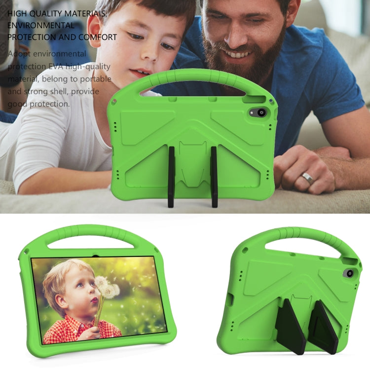 For Motorola Moto Tab G70 EVA Shockproof Tablet Case with Holder(Green)