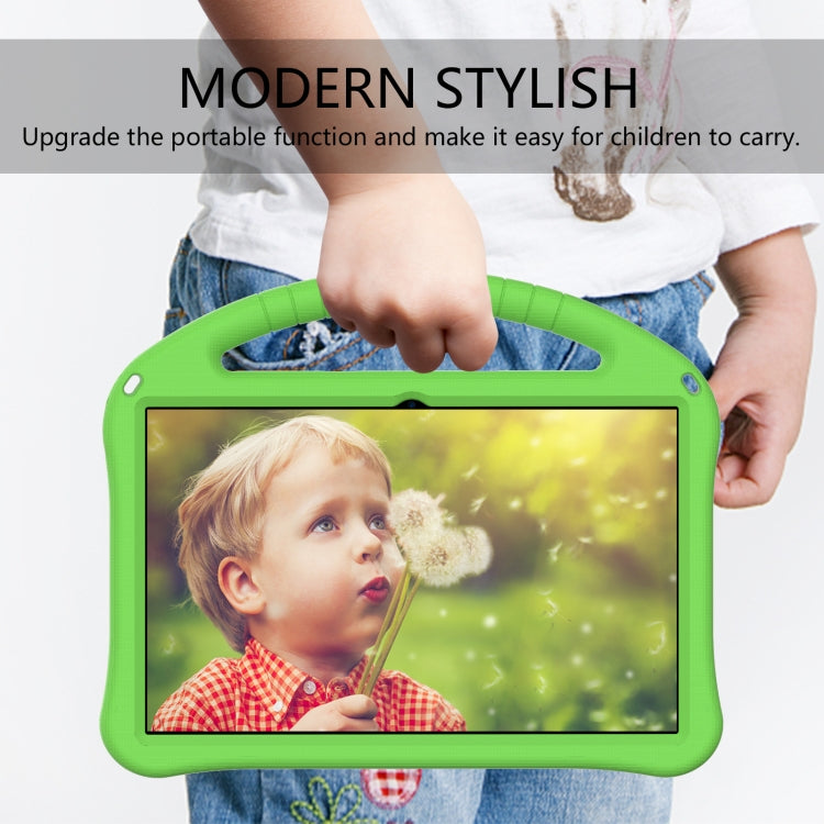For Motorola Moto Tab G70 EVA Shockproof Tablet Case with Holder(Green)