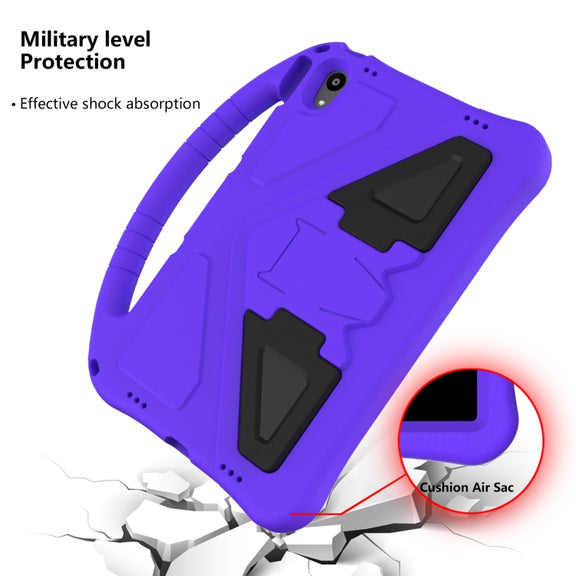 For Motorola Moto Tab G70 EVA Shockproof Tablet Case with Holder(Purple)