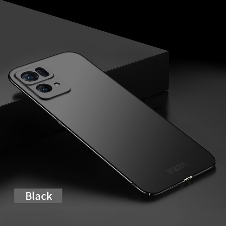 For OPPO Reno7 Pro MOFI Frosted PC Ultra-thin Hard Case(Black)
