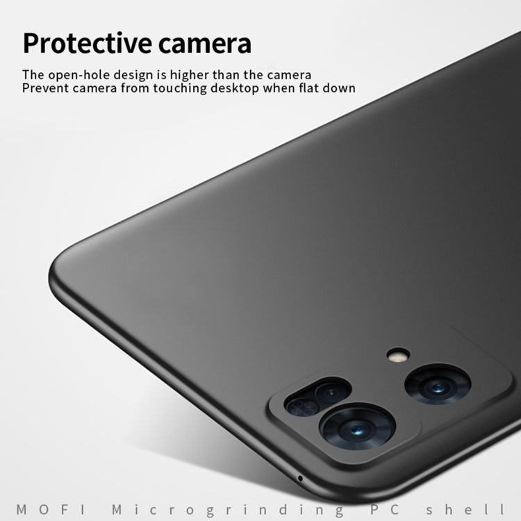 For OPPO Reno7 Pro MOFI Frosted PC Ultra-thin Hard Case(Blue)