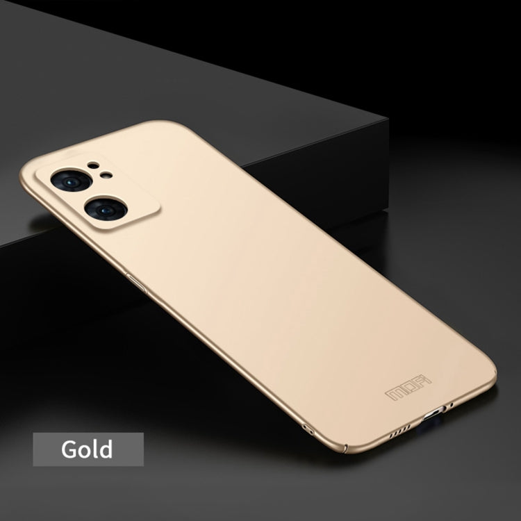For OPPO Reno7 SE MOFI Frosted PC Ultra-thin Hard Case(Gold)