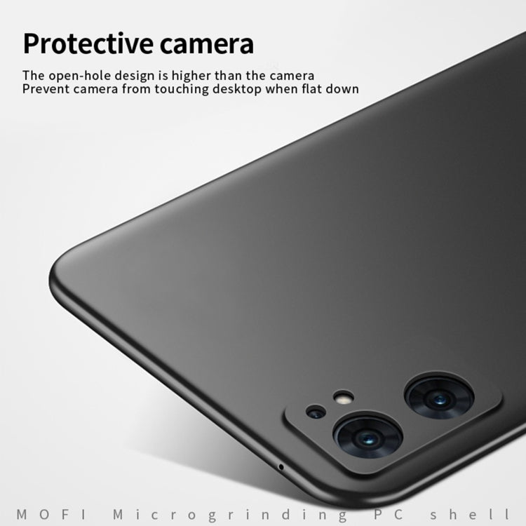 For OPPO Reno7 SE MOFI Frosted PC Ultra-thin Hard Case(Rose Gold)
