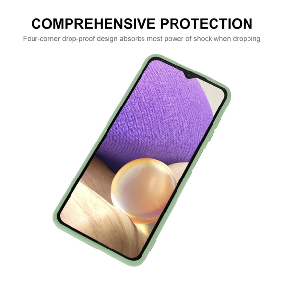 For Samsung Galaxy A32 5G ENKAY Liquid Silicone Soft Shockproof Phone Case(Beige)