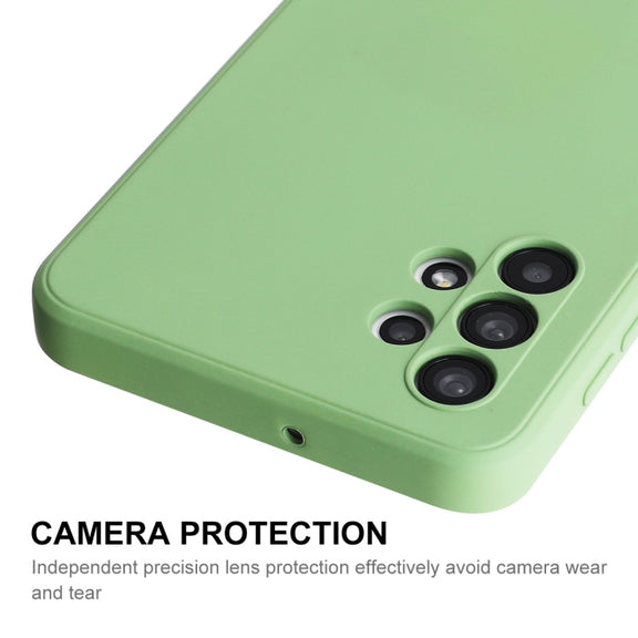For Samsung Galaxy A32 5G ENKAY Liquid Silicone Soft Shockproof Phone Case(Beige)
