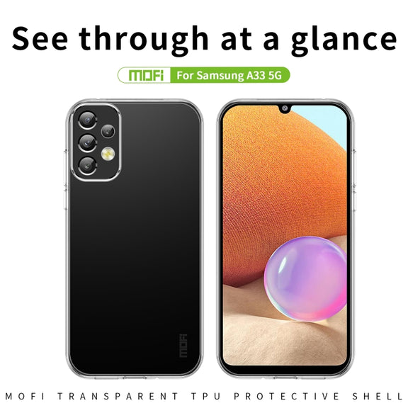 For Samsung Galaxy A33 5G MOFI Ming Series Ultra-thin TPU Phone Case(Transparent)