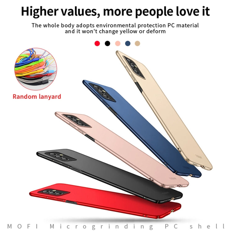 For Samsung Galaxy M52 5G MOFI Frosted PC Ultra-thin Hard Case(Black)