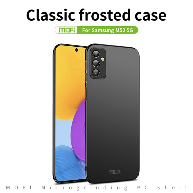 For Samsung Galaxy M52 5G MOFI Frosted PC Ultra-thin Hard Case(Blue)