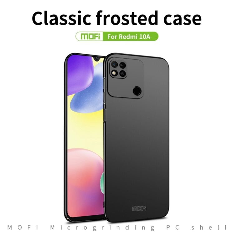 For Xiaomi Redmi 10A MOFI Frosted PC Ultra-thin Hard Case(Red)