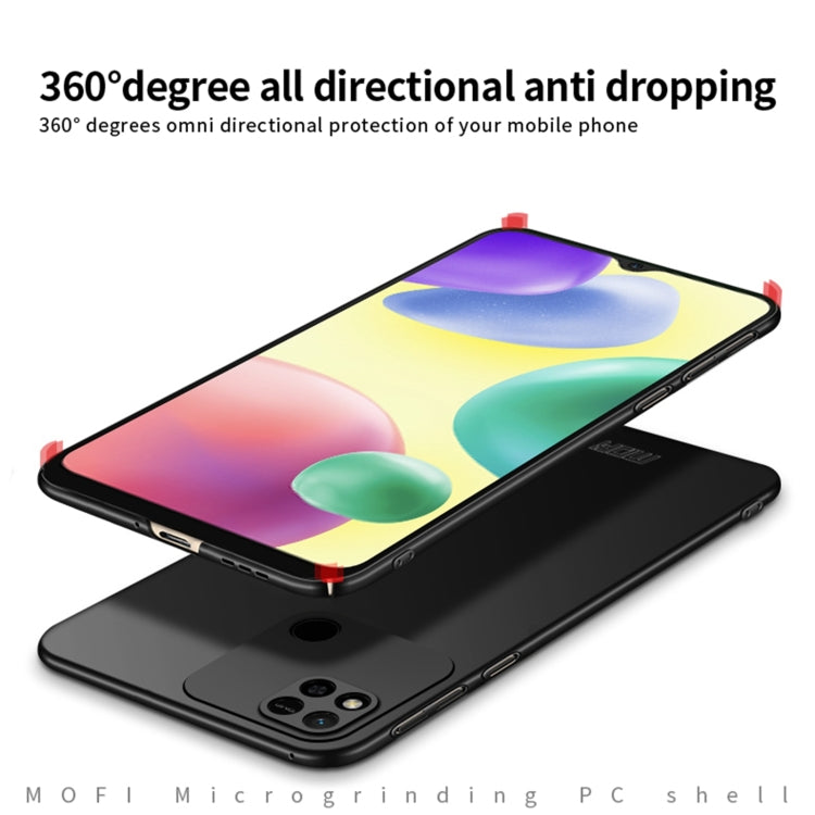 For Xiaomi Redmi 10A MOFI Frosted PC Ultra-thin Hard Case(Red)