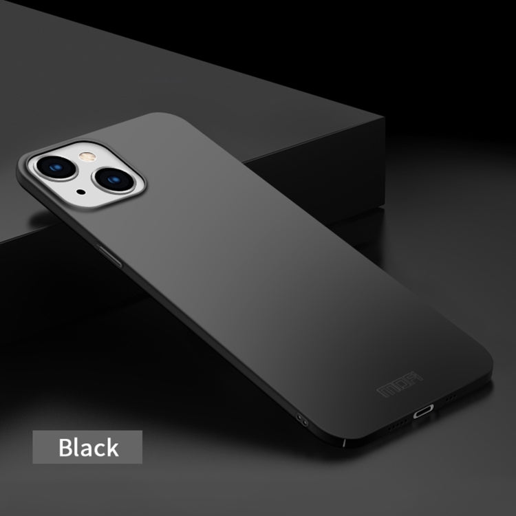 For iPhone 14 Plus MOFI Frosted PC Ultra-thin Hard Case  (Black)