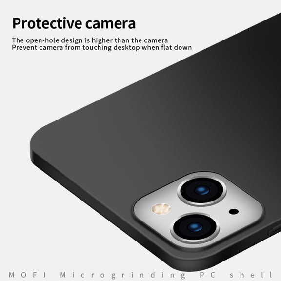 For iPhone 14 Plus MOFI Frosted PC Ultra-thin Hard Case  (Gold)