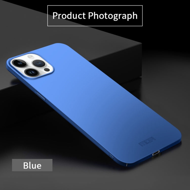For iPhone 14 Pro Max MOFI Frosted PC Ultra-thin Hard Case (Blue)