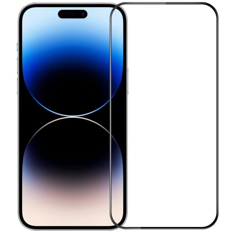 For iPhone 14 Pro MOFI 9H 3D Explosion-proof Curved Screen Tempered Glass Film(Black)