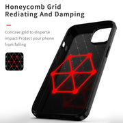 For iPhone 14 Plus MOFI Gentleness Brushed Texture Carbon Fiber TPU Phone Case  (Gray)