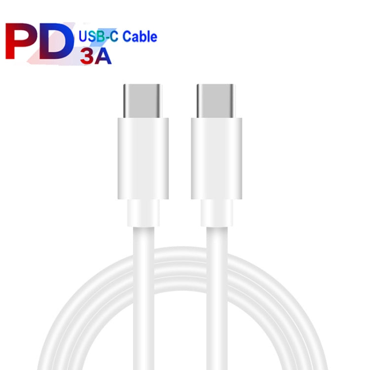 PD 35W Dual USB-C / Type-C Ports Charger with 2m Type-C to Type-C Data Cable, EU Plug