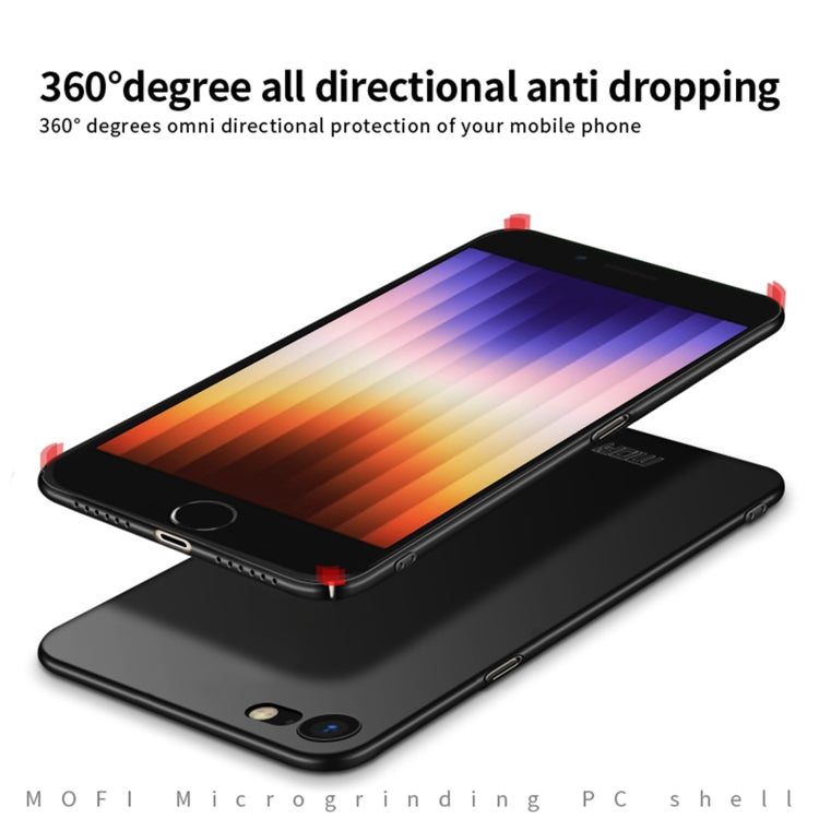 For iPhone SE 2022 / 2020 MOFI Frosted PC Ultra-thin Hard Case(Red)