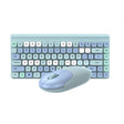 QW02 Wireless Keyboard Mouse Set(Blue) - Wireless Keyboard by PMC TechLife | Online Shopping South Africa | PMC TechLife | Buy Now Pay Later Mobicred