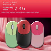 QW02 Wireless Keyboard Mouse Set(Pink)