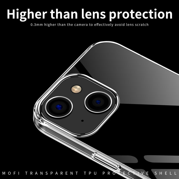 For iPhone 14 MOFI Ming Series Ultra-thin TPU Phone Case (Transparent)