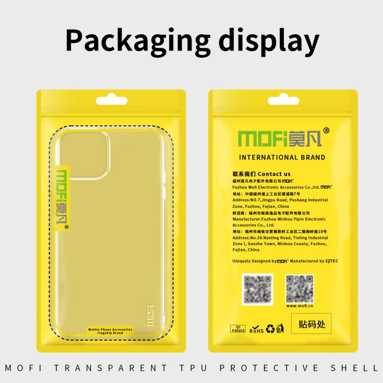 For iPhone 14 MOFI Ming Series Ultra-thin TPU Phone Case (Transparent)