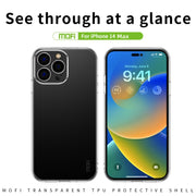 For iPhone 14 Plus MOFI Ming Series Ultra-thin TPU Phone Case (Transparent)