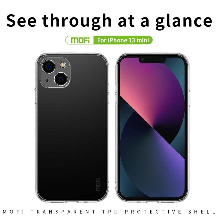 For iPhone 13 mini MOFI Ming Series Ultra-thin TPU Phone Case (Transparent)