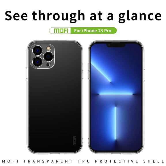 For iPhone 13 Pro MOFI Ming Series Ultra-thin TPU Phone Case (Transparent)
