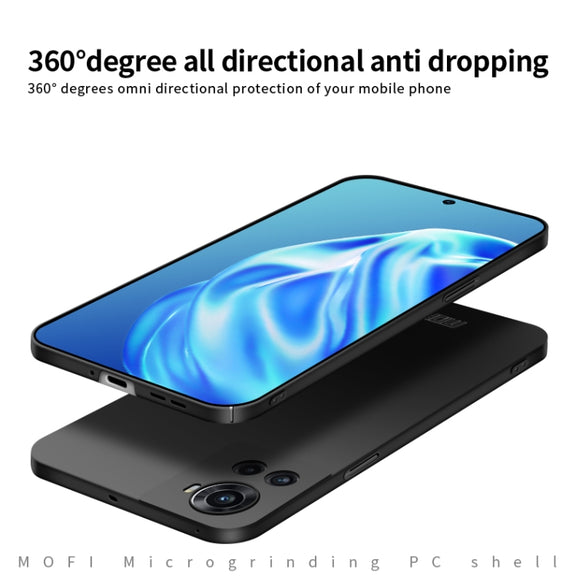 For OnePlus Ace 5G / 10R 5G MOFI Frosted PC Ultra-thin Hard Case(Blue)