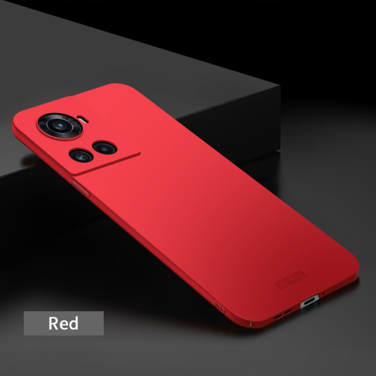 For OnePlus Ace 5G / 10R 5G MOFI Frosted PC Ultra-thin Hard Case(Red)